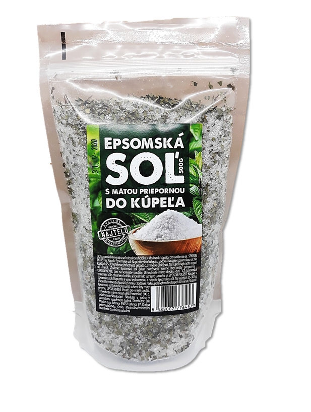 Najtelo epsomská sůl s mátou peprnou do koupele 500g