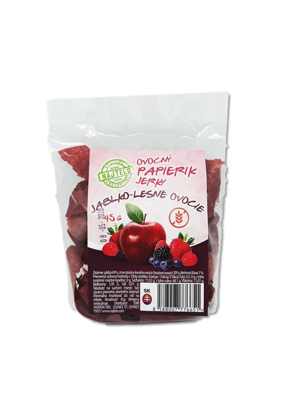 Ovocný papírek Jerky JABLKO-LESNÍ OVOCE 45g