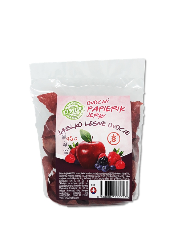 Ovocný papírek Jerky JABLKO-LESNÍ OVOCE 45g