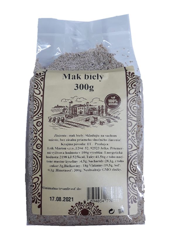 Povrch mák bílý 300g