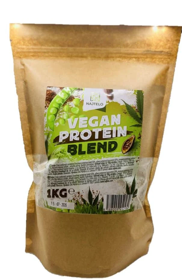 Najtelo Vegan Blend proteinová směs 1kg - čokoláda