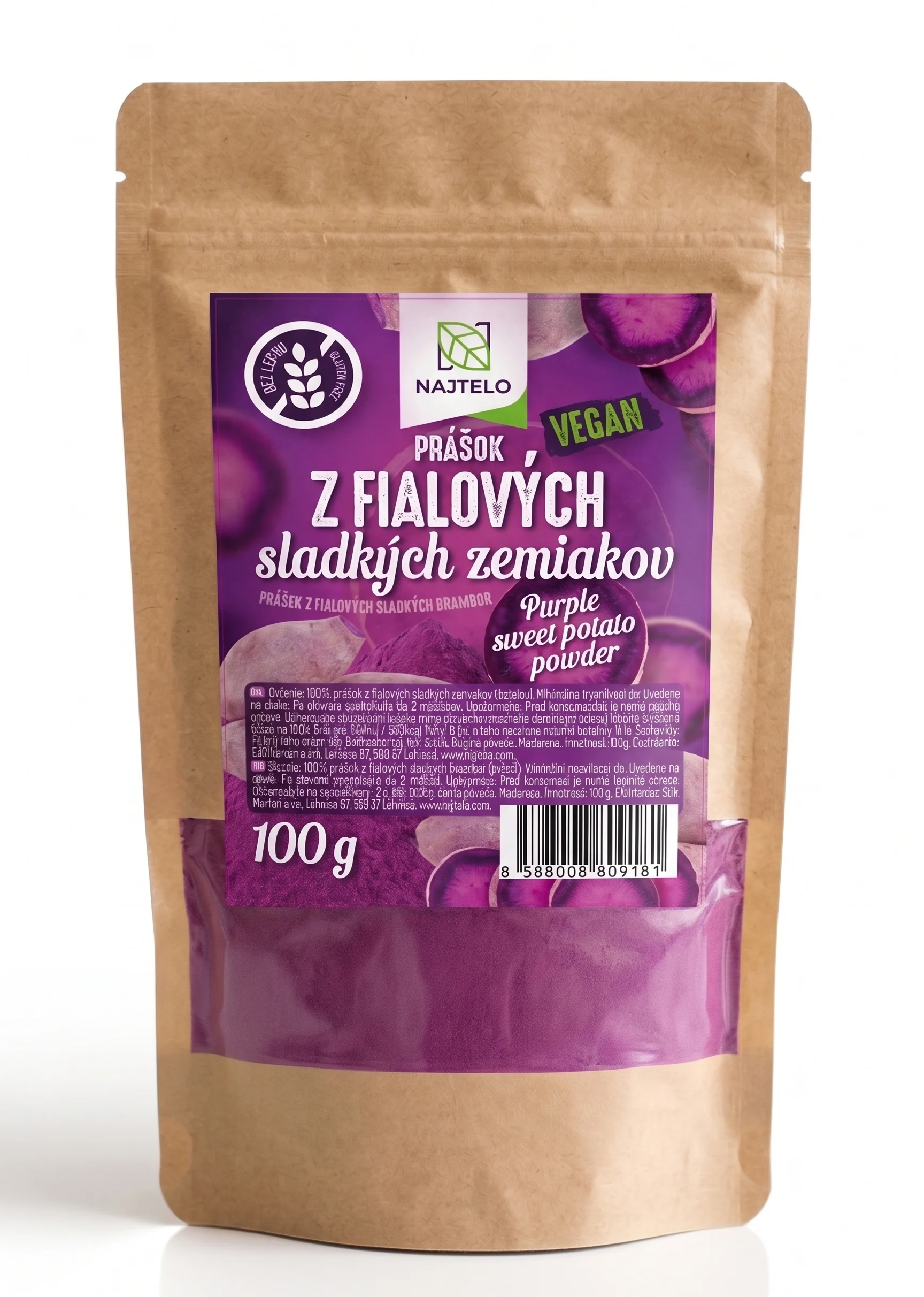 Najtelo prášek z fialových sladkých brambor 100g