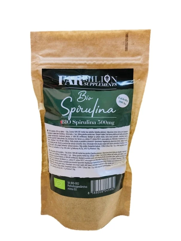 Farmilion BIO Spirulina řasa 300 tablet - 150g