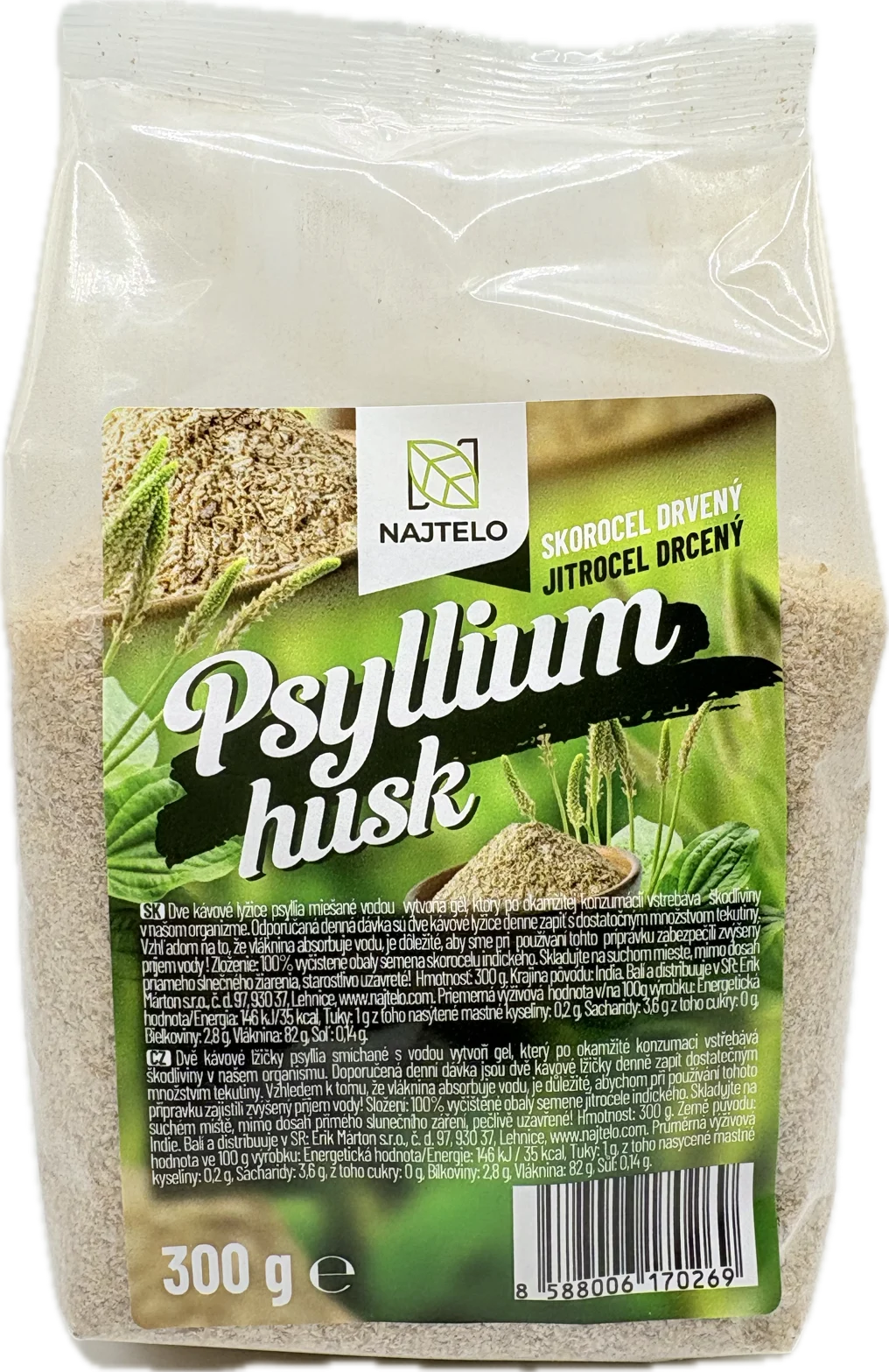 Najtelo Jitrocel indický (Psyllium) drcený 300g