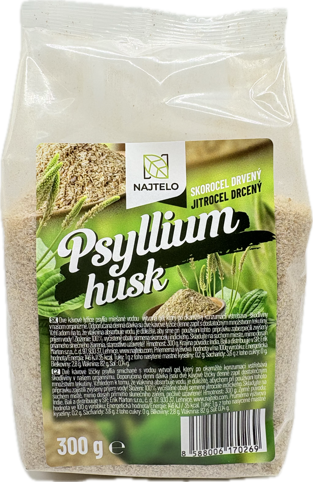 Najtelo Jitrocel indický (Psyllium) drcený 300g