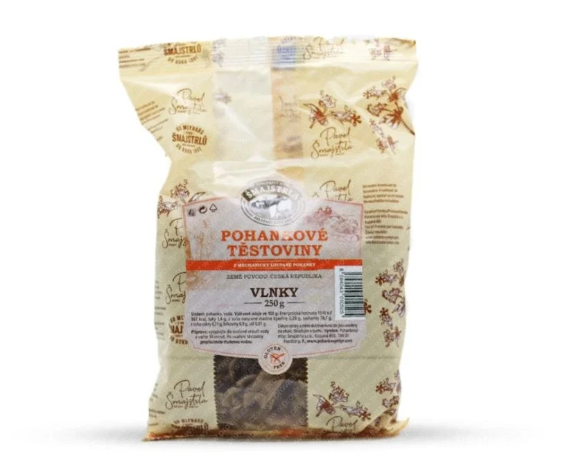 Šmajstrla Těstoviny pohankové vlnky 250g