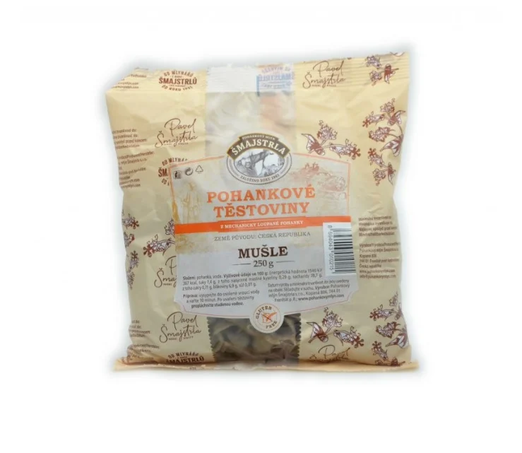 Šmajstrla Pohankové těstoviny mušle 250g