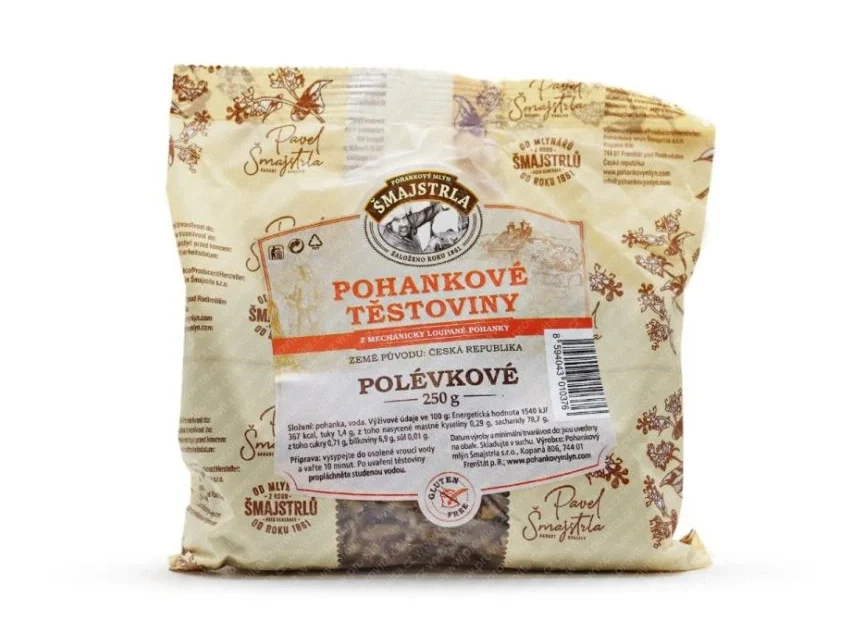 Šmajstrla Pohankové polévkové těstoviny 250g
