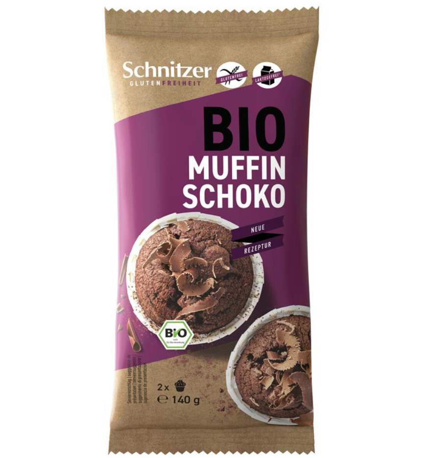 Schnitzer Muffin čokoládový bez lepku BIO 140 g