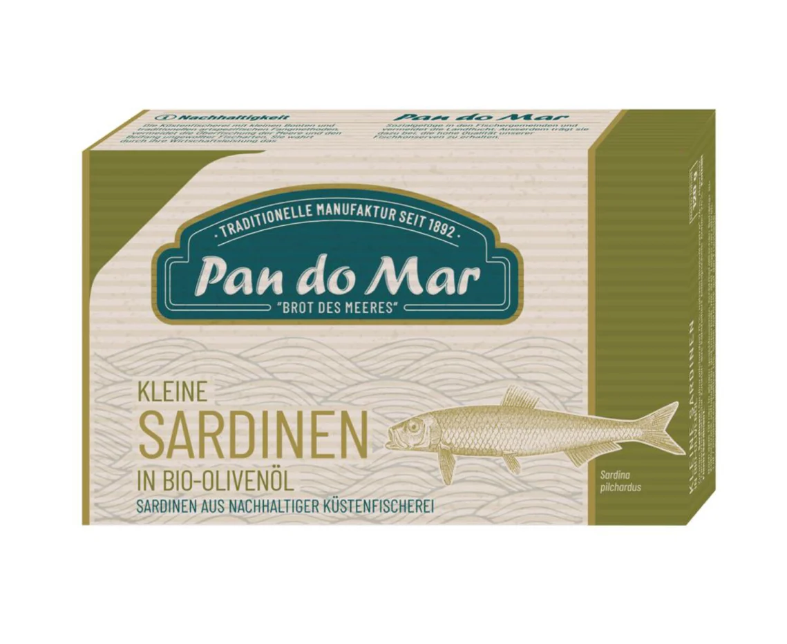 Pan do Mar sardinky v BIO olivovém oleji 120g