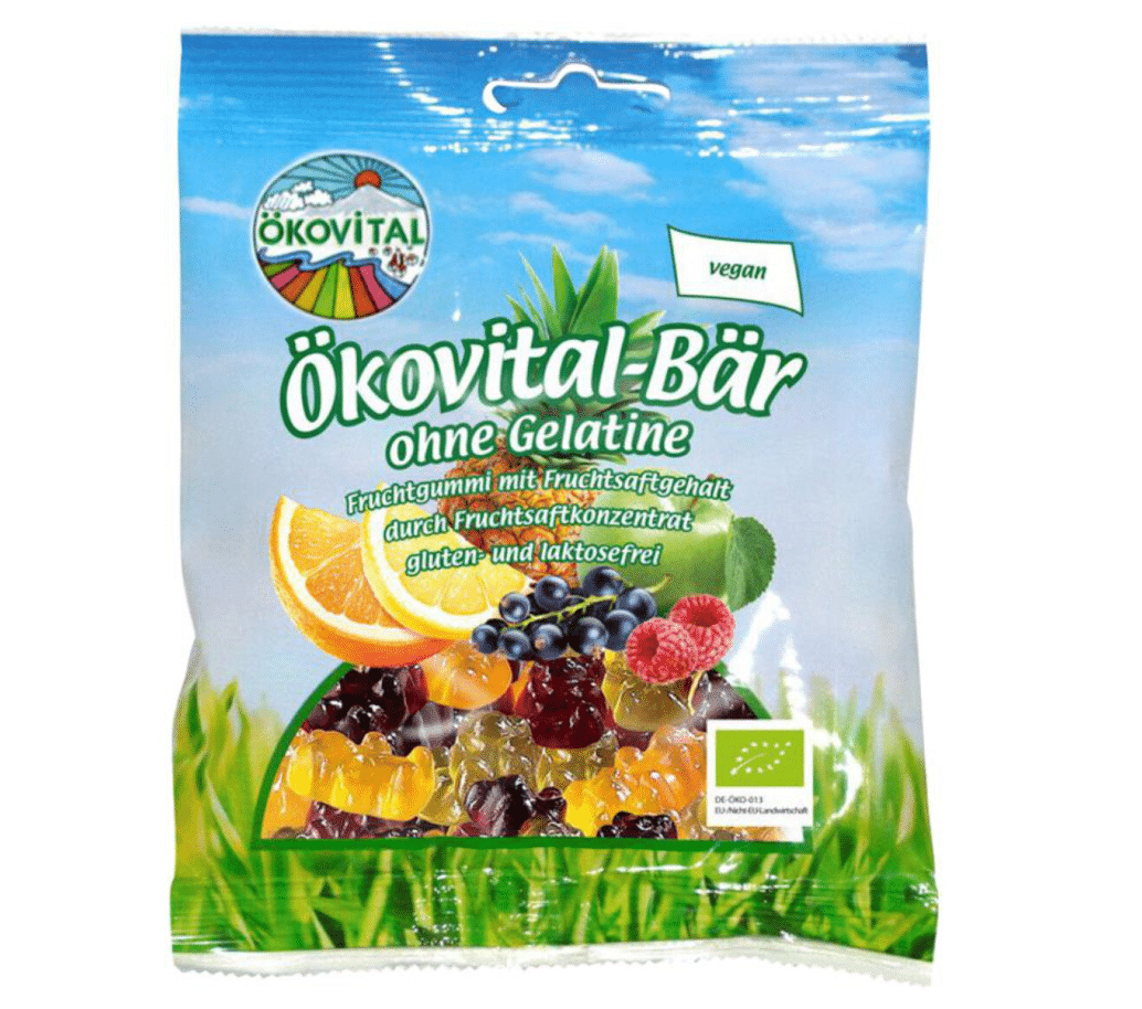 BIO medvídci bez želatiny 100g Ökovital