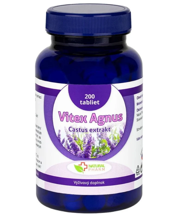 Natural Pharm Vitex Agnus Castus (jahnací) tablety 200 ks