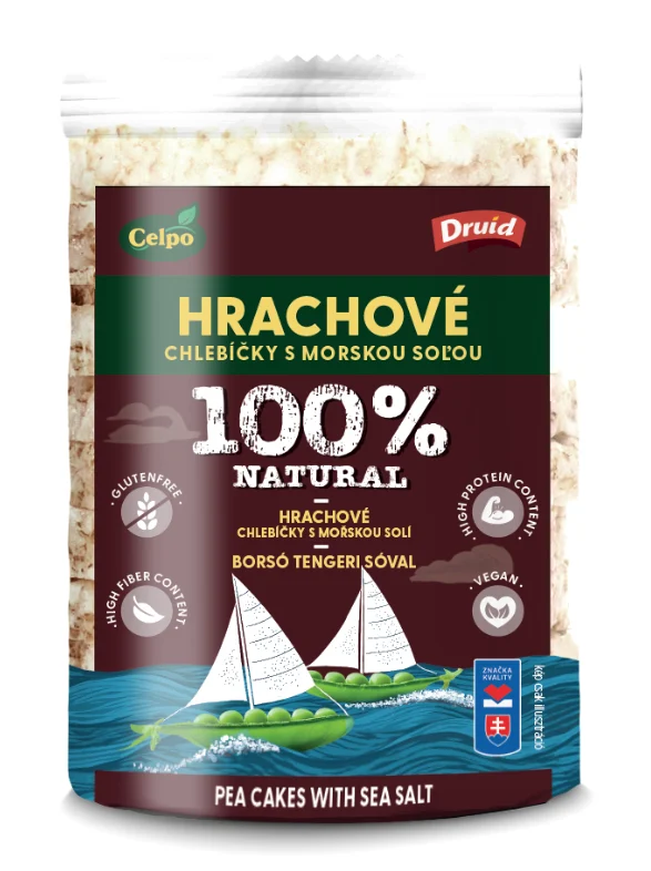 Celpo hráškové chlebíčky s mořskou solí 100g