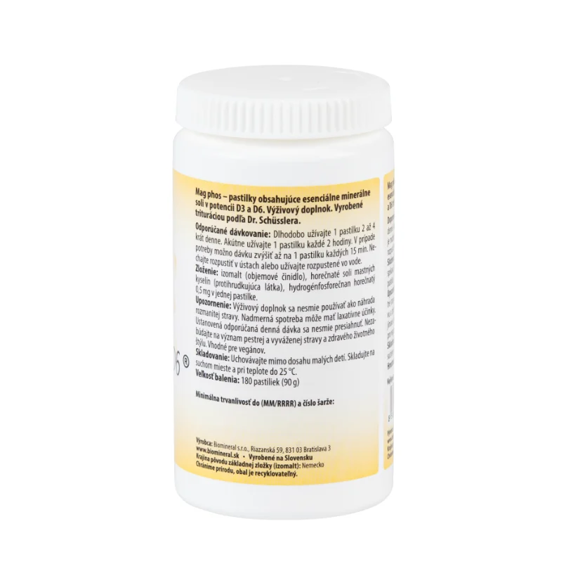 Biomineral D6 Mag Phos 90g(180 tbl.) - Obrázek 2