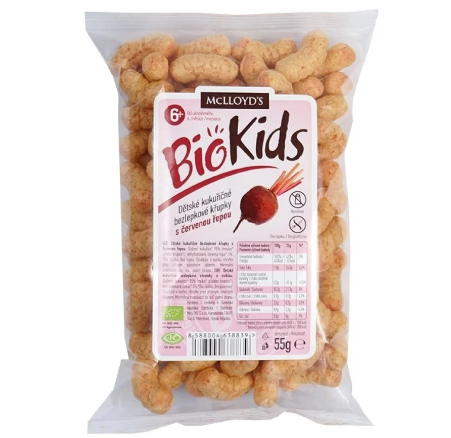 Chrumky BIOKIDS červená řepa BIO 55g