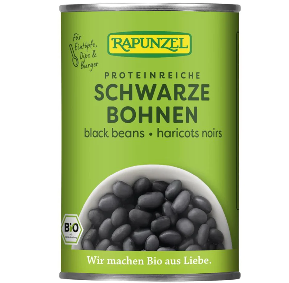 Rapunzel Bio fazole černé sterilizované 400g