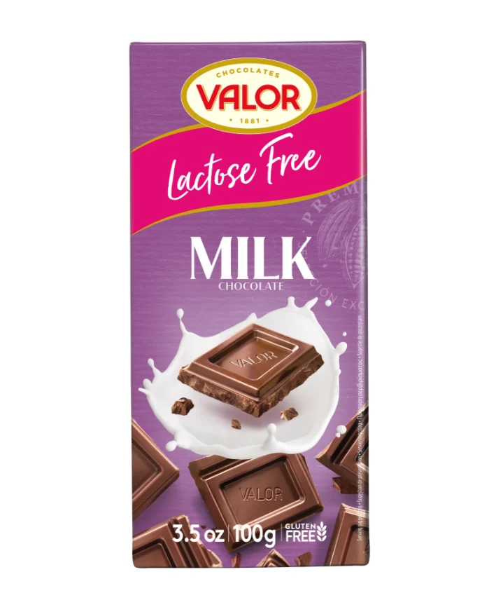 VALOR Mléčná čokoláda se sníženým obsahem laktózy 100g
