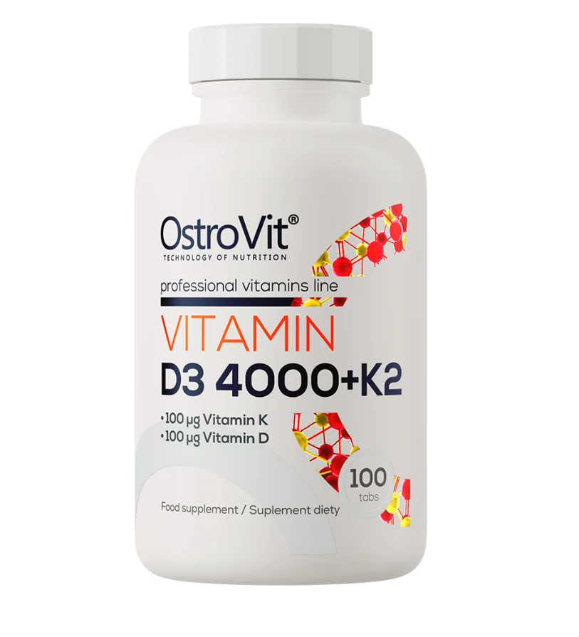 OstroVit Vitamín D3 4000 + K2 100 tablet