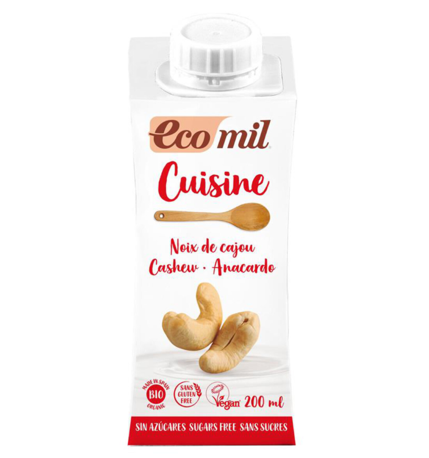 Ecomil Kešu alternativa smetany BIO 200ml