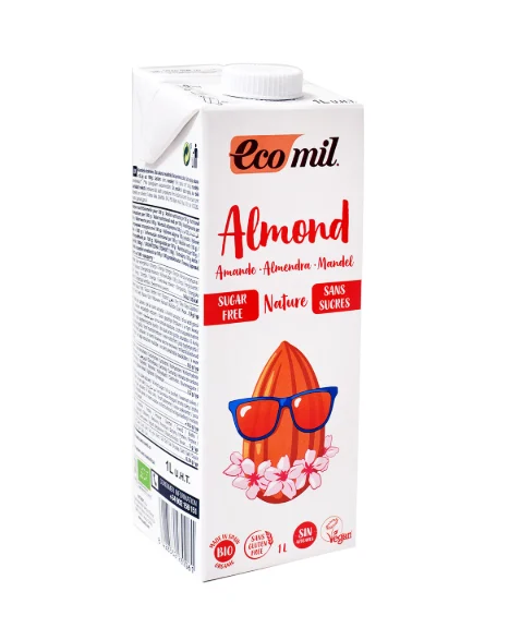 Ecomil Bio Nápoj ze sladkých mandlí Nature 1000 ml