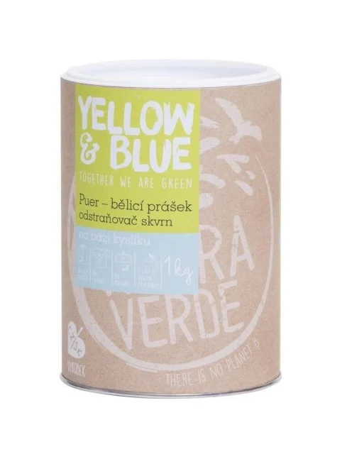 TIERRA VERDE Puer bělící prášek a odstraňovač skvrn 1kg dóza