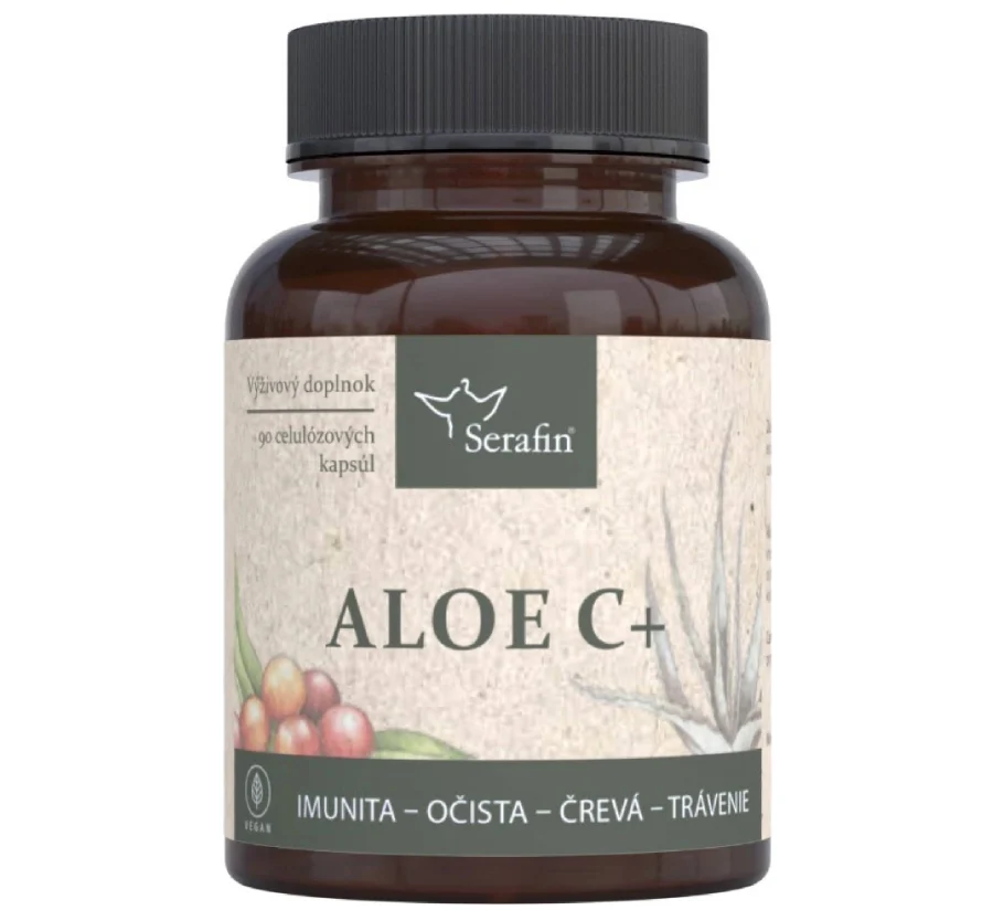 Serafin Aloe C+ přírodní kapsle 90 kapslí