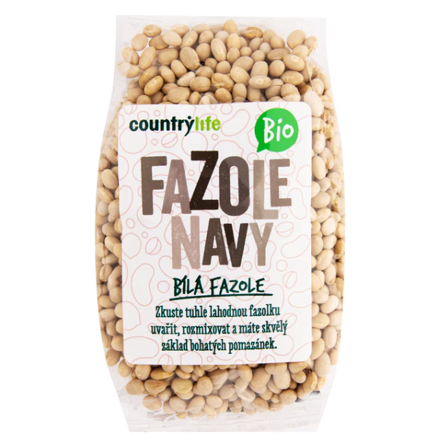 CountryLife Fazole navy BIO 500g