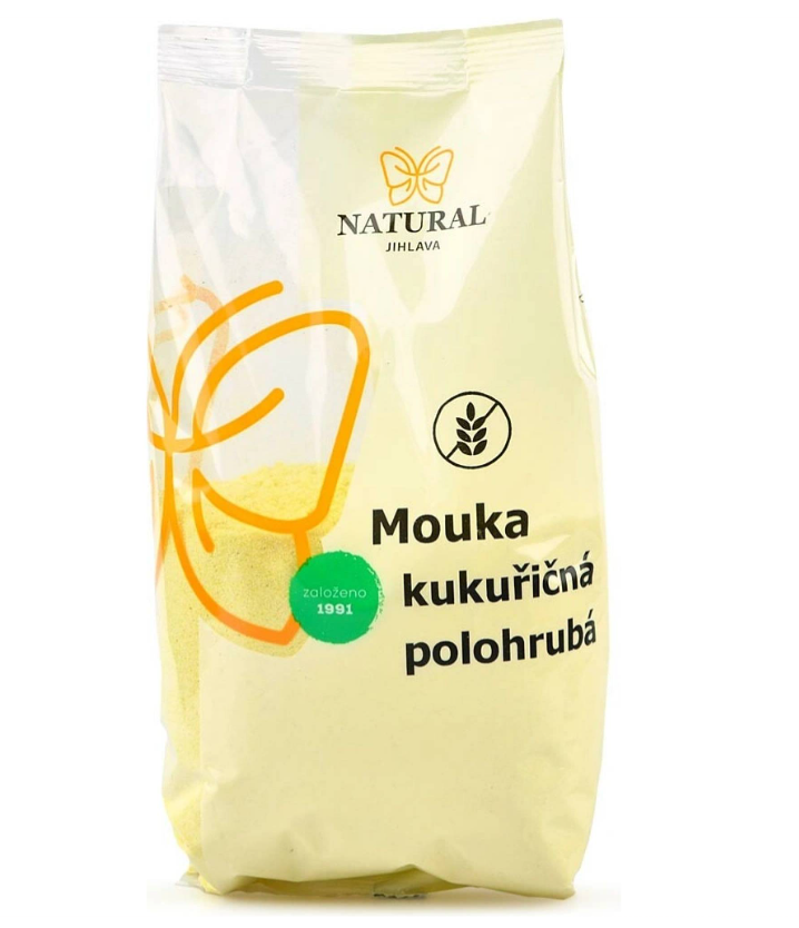 Natural Jihlava kukuřičná mouka polohrubá 400g