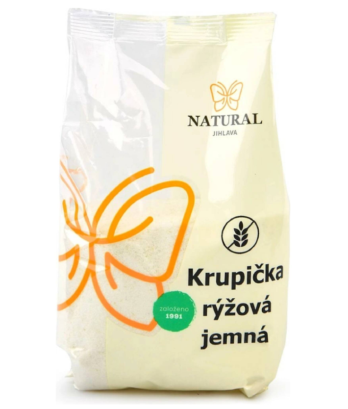 Natural Jihlava rýžová krupička jemná natural 500g
