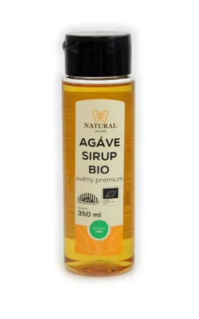 Natural Jihlava Agáve sirup premium světlý BIO 350 ml