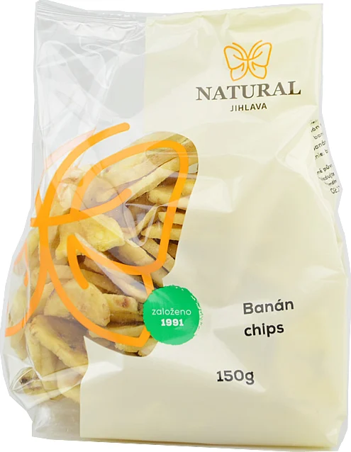 Natural Jihlava Banán chips 150g