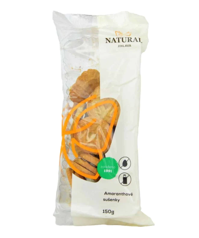 Natural Jihlava amarantové sušenky celozrnné 150g
