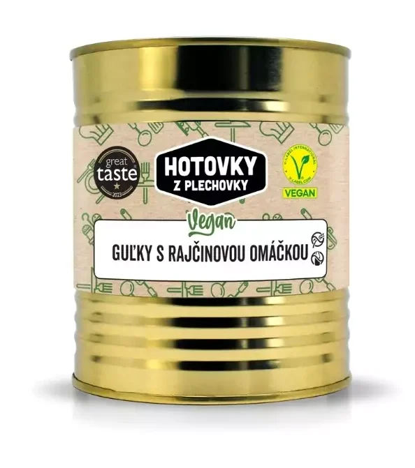 Hotovky z plechovky Vegan kuličky s rajčatovou omáčkou 800ml