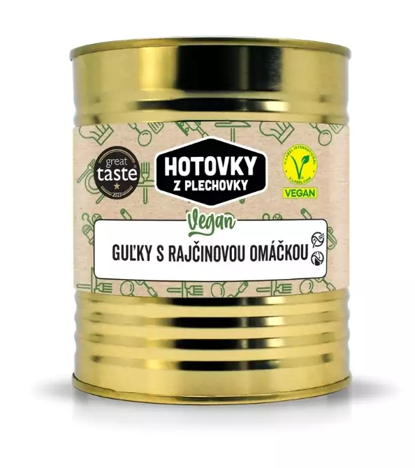 Hotovky z plechovky Vegan kuličky s rajčatovou omáčkou 800ml