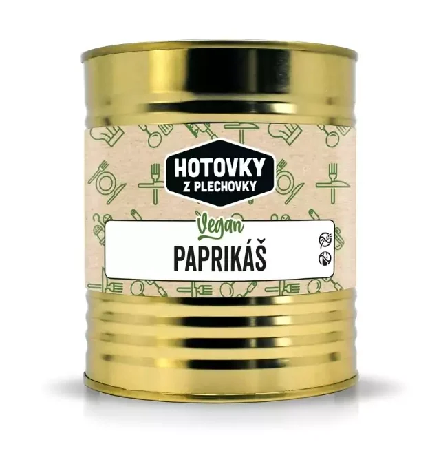 Hotovky z plechovky Vegan paprikáš 800ml
