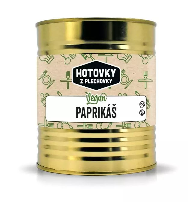 Hotovky z plechovky Vegan paprikáš 800ml