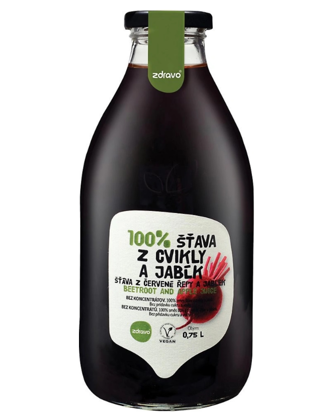 Zdravo 100% řepně-jablečná šťáva 0,75 l