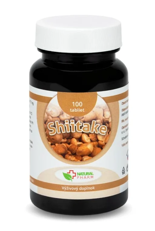 Natural Pharm Shiitake tablety 100 ks