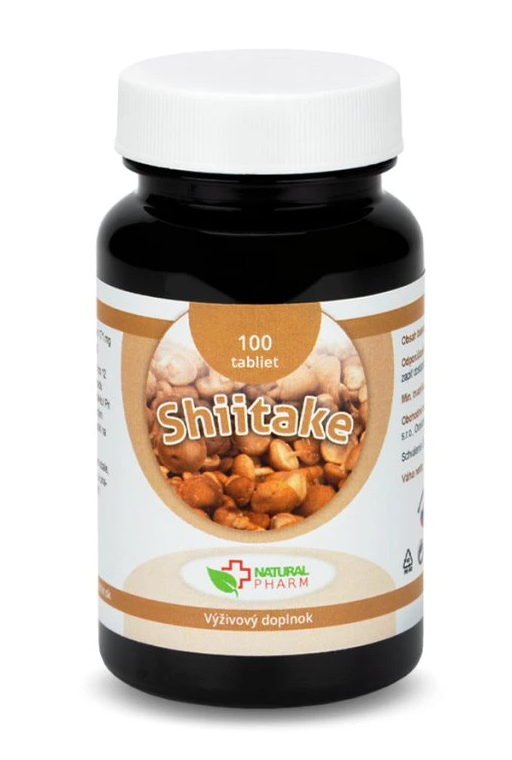 Natural Pharm Shiitake tablety 100 ks