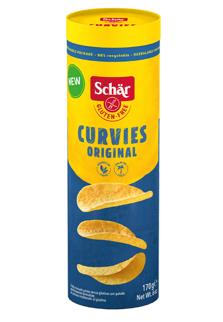 Schär Curvies Original bezlepkové chipsy 170 g