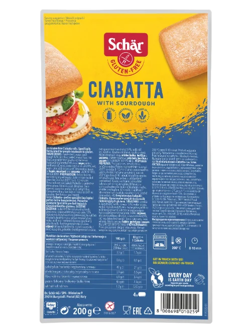 Schär CIABATTA žemle 4 x 50 g