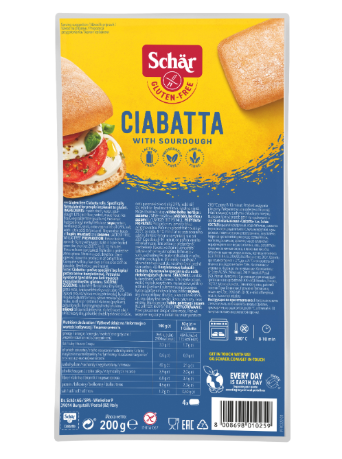 Schär CIABATTA žemle 4 x 50 g