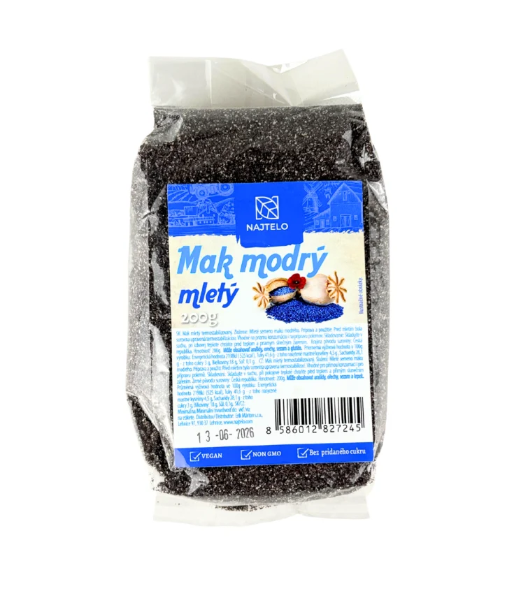 Najtelo mák modrý mletý 200g