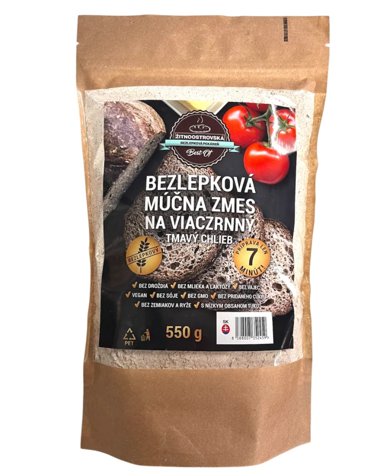 Najtelo bezlepková moučná směs na tmavý chléb se semínky 550g
