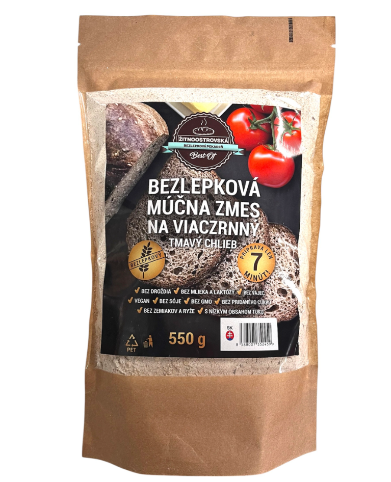 Najtelo bezlepková moučná směs na tmavý chléb se semínky 550g