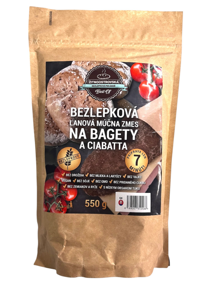 Najtelo bezlepková moučná směs na lněné bagety 550g