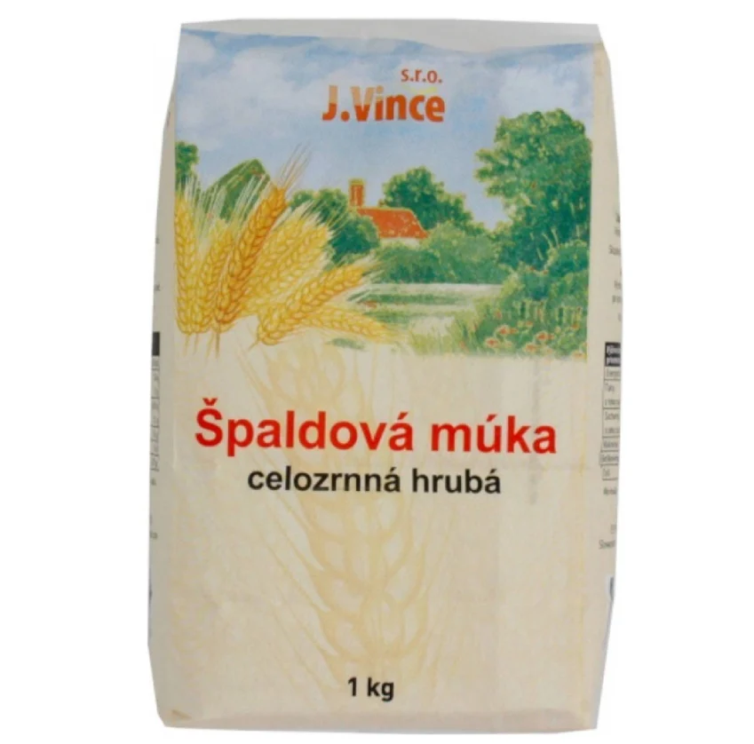 J. Vince Špaldová celozrnná mouka hrubá 1kg