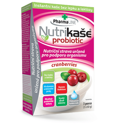 Nutrikaša probiotik brusinková 3x60g