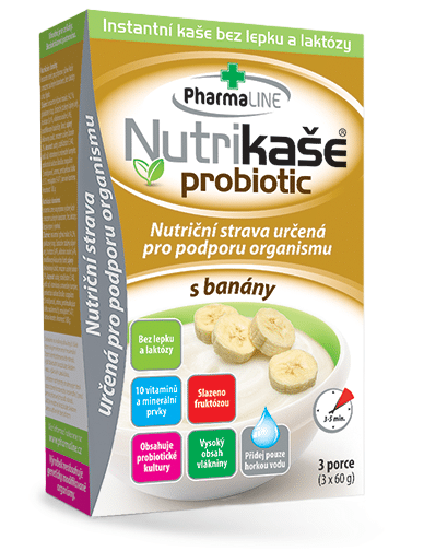 NUTRIKÁŠA PROBIOTIK Banánová 3x60g