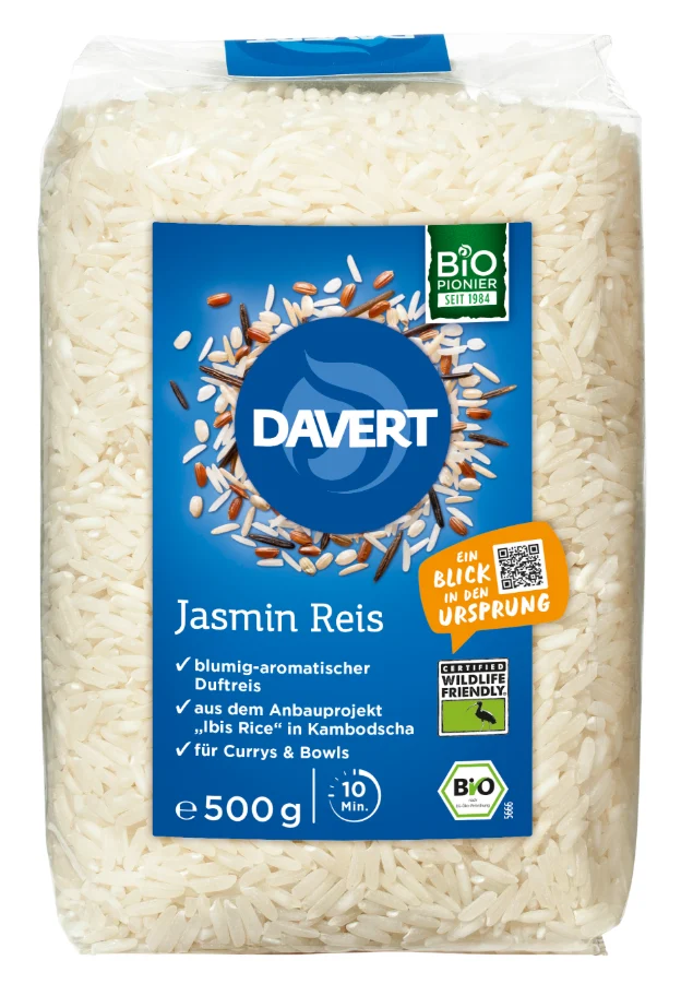 Davert Jasmínová rýže BIO 500g